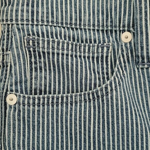 MADEWELL | EUC striped 9" mid-Rise skinny jeans size 26 - Picture 6 of 9